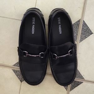 Steve Madden Boys Black Dress Shoes